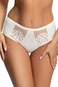 Gorsenia Damenslip Brazilian-Typ Unterhose Spitze Netz Gemustert K609 Pasadena, Hellbeige