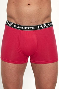 Cornette Herren Boxershorts Unterhose Klassisch Gemustert Bunt Baumwolle Alltag High Emotion 503 , Pink