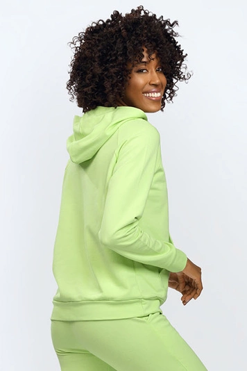 Dkaren Dame Sweatshirt Kapuze Bequem Schnitt Bekleidung Musterlos Seattle, 