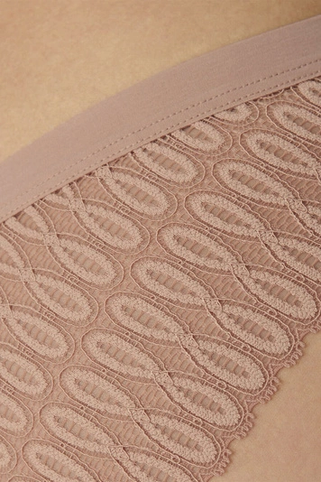 Triumph Dame Slip Hoher Bund Spitze Geblümt Ausgeschnitten Triumph Dame Brazilian Slip Aura Spotlight , Pink