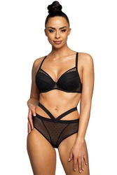 Mat Dame Push-Up BH Bügel Herausnehmbare Einlagen Netz Getupft 3714/11 Dotssy,