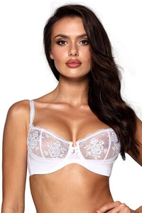 Axami Dame Soft-BH Balconette traumhaft luxurious EU Setteil Dessous V-10211, Weiß