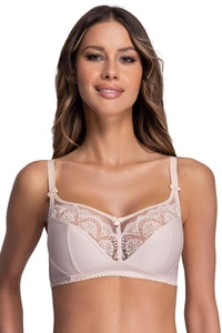Ava 1691 Libi Dame Soft BH Voll Cups ohne Bügel V-Ausschnitt,