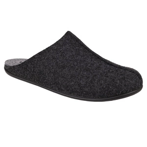 Vollsjö Herren Pantoffeln aus Filz Hausschuhe Dunkelgrau Filzschuhe für Männer, Klassisch und Gemütlich Freizeitschuhe Filzpantoffeln , Heimschuhe, Hergestellt in der EU,