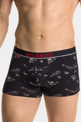 Atlantic Herren Boxenshorts 2er Pack Bund  Klassisch Unterwäsche Unterhose Gemustert 2GMH-015, 