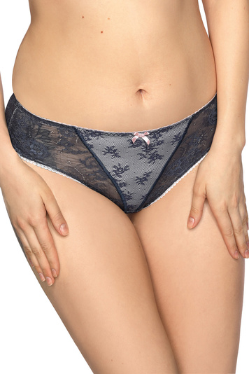 Gaia 883B Damen Slip Unterhose romantisch Blumen Spitze Abigail , Grau