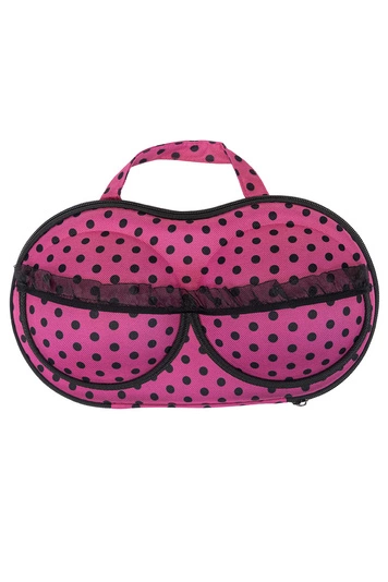Kontri BH-Aufbewahrungstasche BH Kofferorganizer Unterwäsche Etui Zubehör Accessoires E1001, dunkelpink