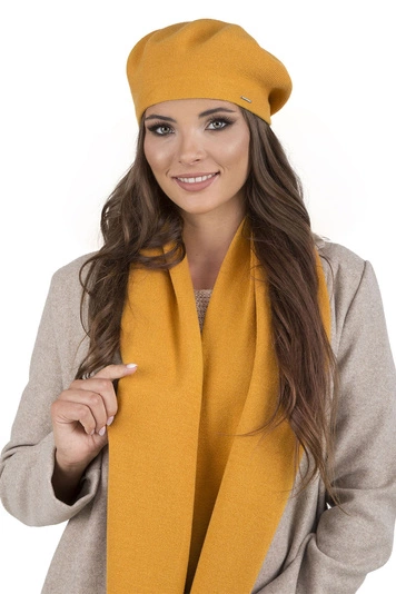 Vivisence Mütze Schal Set Klassisch Form Wärme Und Stil An Wintertagen 7005, honig