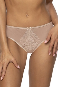Mat Dame String Spitze Blumenmuster Sexy Netz Unterhose Dessous 0198/4 Estelle , Beige