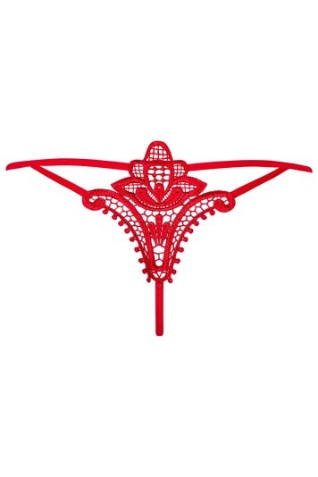 Obsessive Damen String Unterwäsche Dessous Top Qualität Luiza, Rot