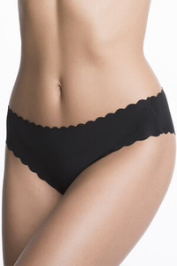 Julimex Dame Slip nathloser Schnitt musterlos Lingerie Shellie, Schwarz