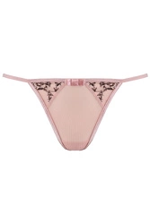 Axami  Dame Nachthemd  String regulierbar Soft-Cups Set Schliefe geblümt V-9519, Rosa