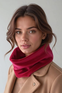 Vivisence Loopschal für Damen 7109, rubinrot