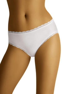 Wolbar Dame Slip Spitze Klassisch Einfarbig Unterhose Dessous Alltag WB452,