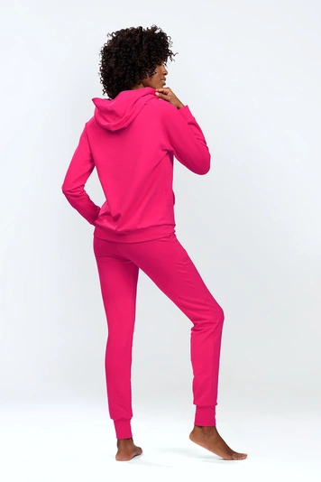 Dkaren Dame Homewear Set Bequem Musterlos Rundhlasausschnitt Komfortabel Seattle, 