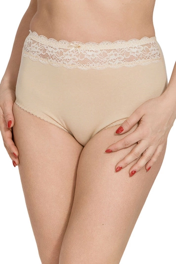 Mitex Dame Slip Shapewear Spitze Klassisch Unterhose EVA, Beige