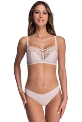 Ava 1691 Libi Dame Soft BH Voll Cups ohne Bügel V-Ausschnitt, 