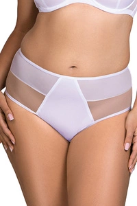 Vivisence Damen Slip Mit Klassischem Schnitt Eleganter Slip Zarte Spitze Weiches Beiges Netz Baumwollzwickel Und Elastische Kanten Für Höchsten Komfort,