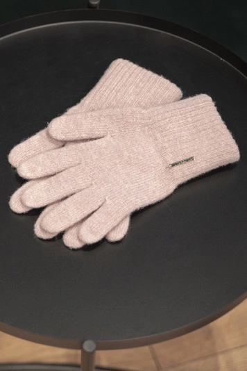 VIVISENCE Damen Winter Handschuhe aus Wolle Ideal für Kaltes Wetter 7201, puderrosa