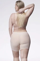 Julimex Damen Unterhose musterlos Shorts Bermudas Lingerie Bermudy, Beige