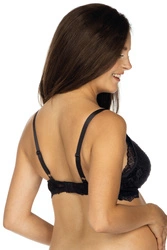 Lupoline Dame Still-BH  Träger Spitze Umstands Unerwäsche gemustert geblümt 3046, Schwarz