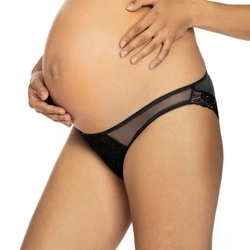 Lupoline Dame Slip Umstandsmode Stillen Unterhose Spitze Tüll Unterwäsche  3046 , Schwarz