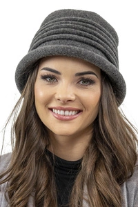 Vivisence Damen Hut Winter Klassisch Warm Garn Wärme Und Stil Wintertagen 7045, dunkelgrau