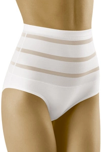 Wolbar Dame Slip Mit Hohem Bund Klassisch Elegant Netz Mesh Gummi Höschen Unterhose Shapewear WB480,