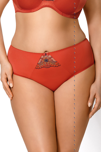 Gorsenia K377 Campari Slips Dame Maxi Dessous Stickerei normaler Bund Setteil