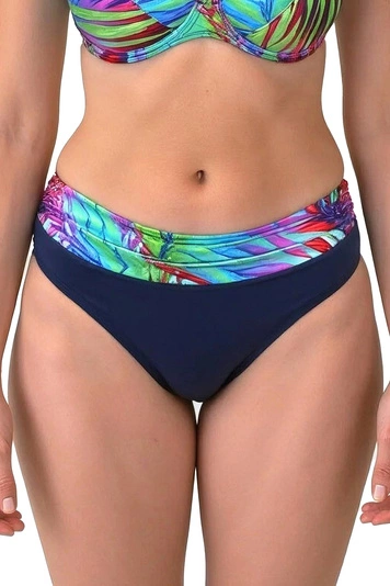 Vivisence Bikini Hose Hoher Bund Ideal Für Strand Und Sport 3232/3233M, tropisch