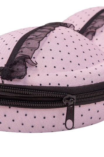 Kontri BH-Aufbewahrungstasche BH Kofferorganizer Unterwäsche Etui Zubehör Accessoires E1001, Hellpink