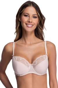 Ava Dame Halbversteifter BH Klassisch Spitze Bügel Gemustert Dessous 2110 Azalea,