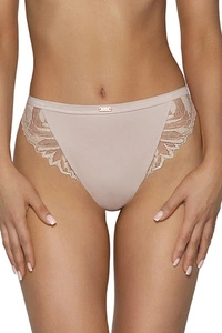 Ava Dame Slip Unterhose Spitze Bund Klassisch Unterwäsche Dessous 2104/B Yasemin, Beige