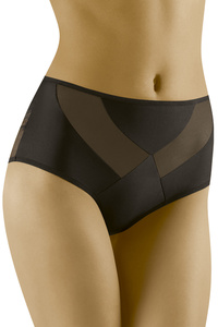 Wolbar Dame Slip Mit Hohem Bund Klassisch Elegant Spitze Netz Mesh Höschen Unterhose WB479,