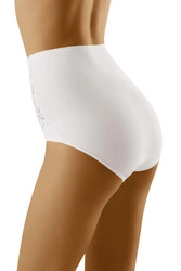 Wolbar Damen Sexy Shapewear-Slips Spitze Miederslip Hohe Taille Figurformende WB207, weiß