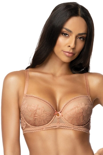 Mat Dame Push-Up BH Spitze Schalen Träger Schleife Dessous 3606/11 Margaret, 