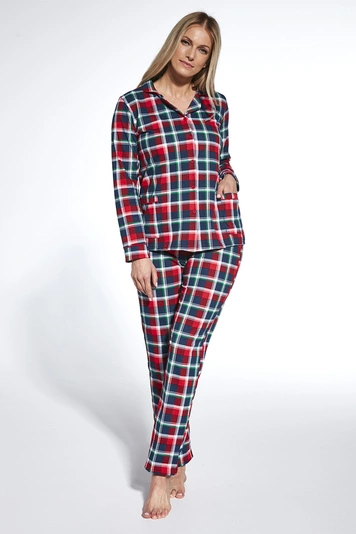 Cornette Dame Schlafanzug 2-teilig Pyjama Set Gemustert Kariert DR Roxy 482/369, 