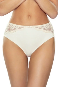 Lapinee Dame Slip Hoher Bund Klassisch Elegant Spitze Mikrofaser Blumenmuster 5019 Viva,