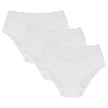 Wolbar Damen Slips 3-er Pack Panties Höschen Hohe Taille Slips Hoher Taillenslip, Bauchkontrolle Spitzenhöschen Hohe Taille Unterhosen WB415,