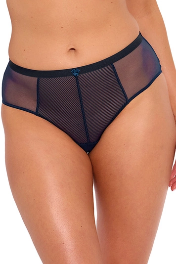 Gaia Dame Slip Unterhose Gestreift Netz Unterhose Schleife Bund 1058P Sonia, 